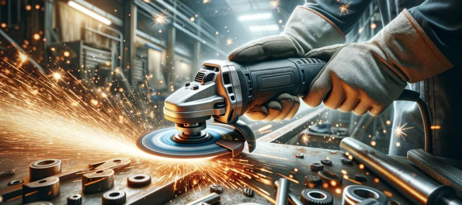 Winkelschleifer Geschwindigkeit und Druck beim Metallschneiden richtig einsetzen