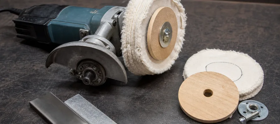 Winkelschleifer Polieraufsatz selber bauen: Moebel und Metall polieren im DIY